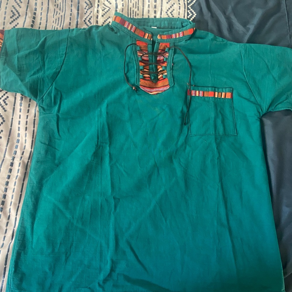 ~BOGO~ Traditional Guatemala woven shirt